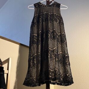 Elegant Black Lace Dress